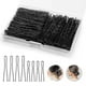 thumbnail image 1 of 250pcs u shaped hair pins,black bun hair pins for women girls and wedding bridal hairdressing salon hairpins with storage box for all hair types (2in), 1 of 5