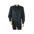 thumbnail image 6 of Men Silversilk 2pc Fancy walking leisure suit Italian woven knits 4411 Navy Blue, 6 of 10