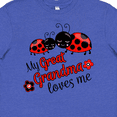 thumbnail image 4 of Inktastic My Great Grandma Loves Me with Cute Ladybugs Youth T-Shirt, 4 of 5
