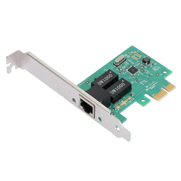 Domqga Carte Réseau Gigabit Adaptateur PCI-E, Adaptateur de Carte Réseau Gigabit Ethernet 10/100/1000Mbps pour Realtek 8111E