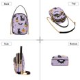 thumbnail image 3 of FORMRS Crossbody Bag for Women Quilted Travel Shoulder Cell Phone Purse with Chain Strap Handbag, Light Purple Halloween Black Cat, 3 of 7