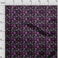 thumbnail image 3 of oneOone Polyester Spandex Purple Fabric Leaves Sewing Fabric By The Yard Printed Diy Clothing Sewing Supplies 56 Inch Wide, 3 of 5