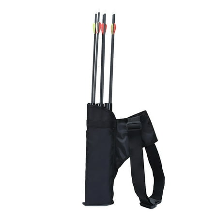 WAXIAYUZ Quiver Black Archery Bag Hip Carrying Outdoor Compound Bow Storage Holder