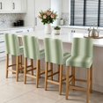 thumbnail image 3 of Sage Green Ombre Bar Stool Cover Set of 2, Farmhouse Green Gradient Modern Art Stretch Bar Chair Cover, Removable Washable Pub Counter Stool Chair Slipcover for Kitchen Dining Room Pub Cafe, 3 of 9