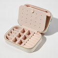 thumbnail image 2 of Daisy Velvet Portable Storage Box with Removable Compartment – Gift-Ready, Earring Holder Jewelry Box and Jewelry Organizer, 2 of 7