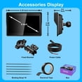 thumbnail image 2 of YCV 5" Wireless CarPlay for Motorcycle Touchscreen with Android Auto, HD Waterproof Screen Portable GPS Navigastion System, Suppo, 2 of 7