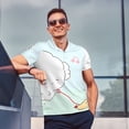 thumbnail image 3 of Lsque Sanrio Pattern Golf Shirts for Men Dry Fit Print Moisture Wicking Performance Short Sleeve Polo Shirt-Large, 3 of 7