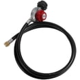 thumbnail image 1 of Roastove Régulateur de Propane à Haute Pression Réglable de 5 Pieds 0-20 PSI avec Tuyau pour Cylindre de Réservoir de Propane QCC1/Type1, Convient à la Plupart des Grils au Gaz LP, Chauffages et Table de Foyer, Écrou Évasé Femelle de 3/8 Pouces, 1 of 7