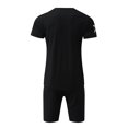 thumbnail image 3 of Vedolay Short Sets For Mens Summer Outfits For Men Casual 2 Piece Shirts And Shorts Beach Set,Black M, 3 of 5