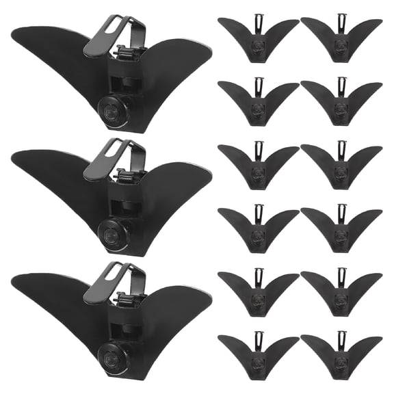 VANIDO 20pcs Bow Tie Clips Triangle Men Bowtie Hardware Fastener Clip-On Tie Clip Plastic Fixed Collar Clips For DIY Bowtie Hardware Closure