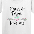 thumbnail image 4 of Inktastic Nana and Papa Love Me Heart Grandchild Youth T-Shirt, 4 of 5