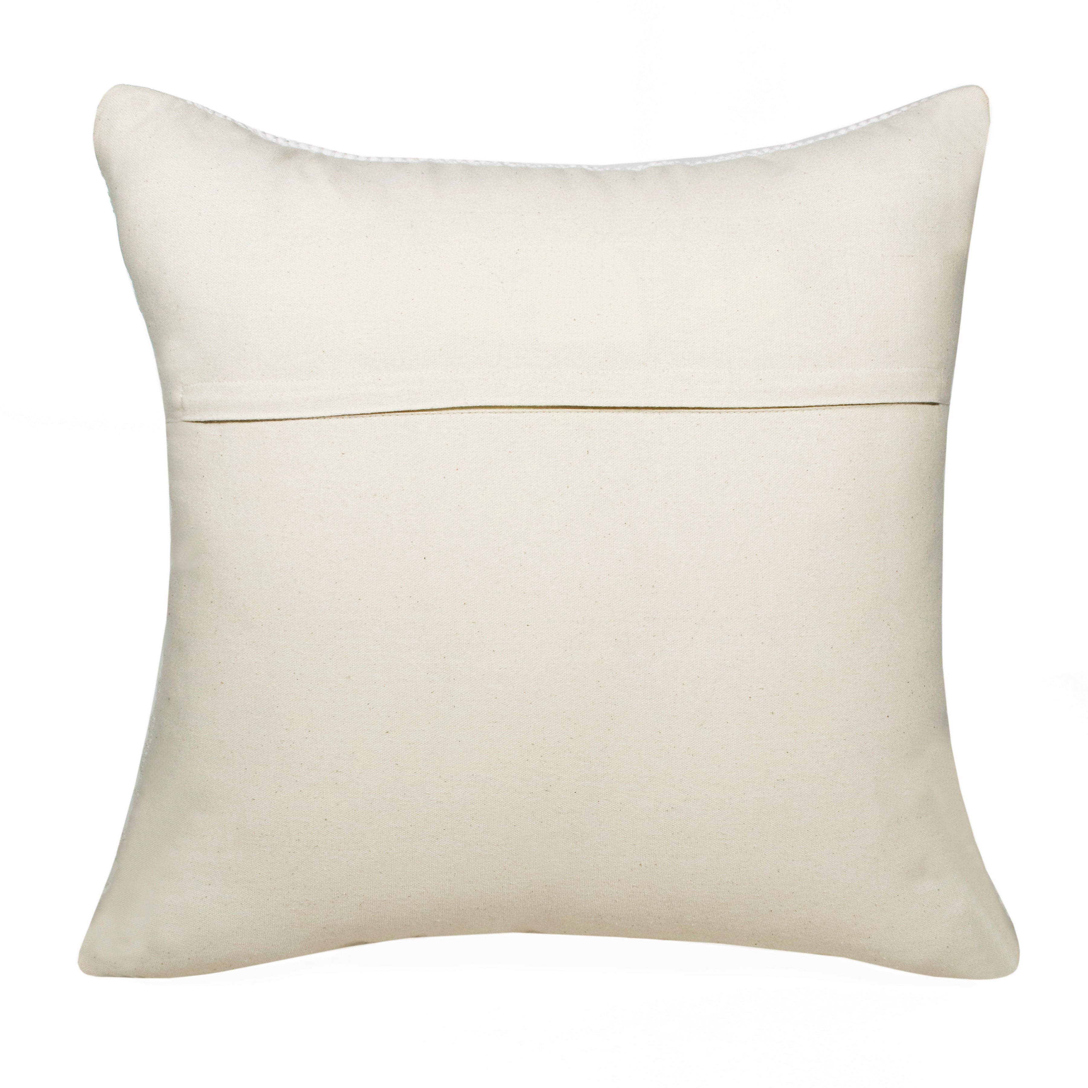 Harlow Hill Naomi 20" x 20" Geometric Cotton Blend Adult Decorative Feather Filled Pillow, Deep Navy/White