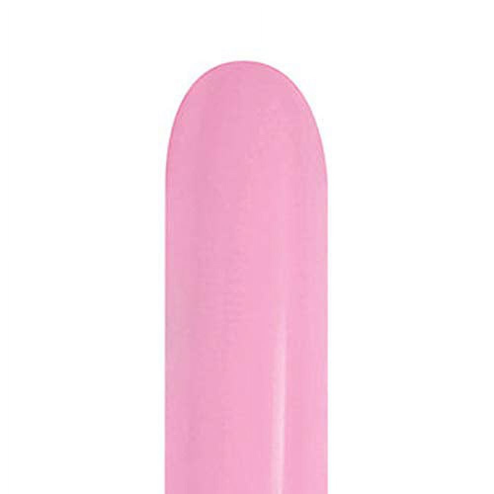 260B Sempertex Fashion Bubble Gum Pink Latex Entertainer Balloons (50 Pack) - Party Supplies Decorations