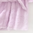 thumbnail image 6 of Gibobby Boys Girls Kids Hooded Bathrobe,Soft Flannel Loungewear Robe with Adjustable Tie,Cartoon Print,for Toddlers to Kids 18 Month 2T 3T 4T 5T 6T Toddler Kids Pajamas,Purple,Size 4-5T, 6 of 6