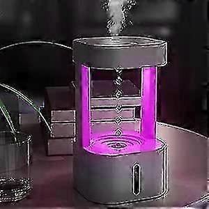 2026 580ml Anti-gravity Water Droplet Air Humidifier, Cool Mist Humidifier With Led Light, Anti-gravity Cool Mist Humidifier For Bedroom Office Plants