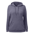 thumbnail image 4 of Aricy Hoodies Knit Sweatshirts for Women Loose Soft Fall Hoodies Long Sleeve Solid Color Pullover Winter Tops Outerwear Fall Clothing with Pockets, 4 of 6