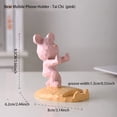 thumbnail image 4 of Cute Bear Phone Stand for Desktop Decoration Kawaii Phone Stand Universal Desktop Phone Stand, Best Friends Couple Gifts for All Mobile Smartphone Tablets (Pink, Palm Support), 4 of 5