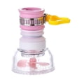 thumbnail image 1 of Cabezal de grifo giratorio extensible con filtro de piedra de Maifan, diseño antirrespingos y ahorro de agua para cocina y baño, color rosa, diámetro de salida de 16-23mm., 1 of 6