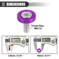 thumbnail image 4 of Unique Bargains 1 Set Finishing Countersunk Fender Bumper Washers Engine Bay Fastener Tool Kit for Car Motorcycle Purple, 4 of 7