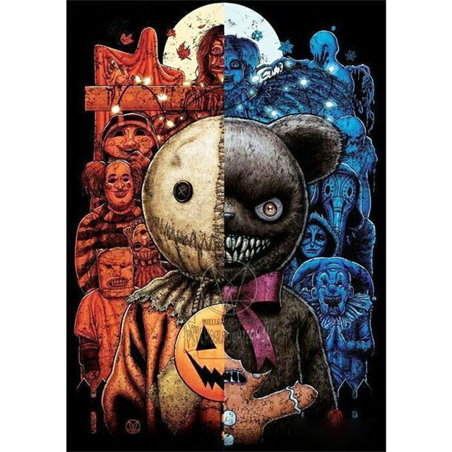 Cuadros Decorativos Personajes de película hechos a mano 5D DIY Kit de dibujo de taladro redondo completo pintura de diamante JShteea Nuevos Originales