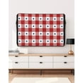 thumbnail image 3 of Outdoor TV Cover 48 to 50 Inch Weatherproof, Patriotic Americana Star Gingham Plaid Waterproof TV Screen Protector for Outside Decor with Zipper and Pocket 48"L x 30"H , Red/White/Blue, 3 of 7