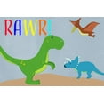 thumbnail image 2 of Santiago, Daniela 24x17 White Modern Wood Framed Museum Art Print Titled - Rawr!, 2 of 4