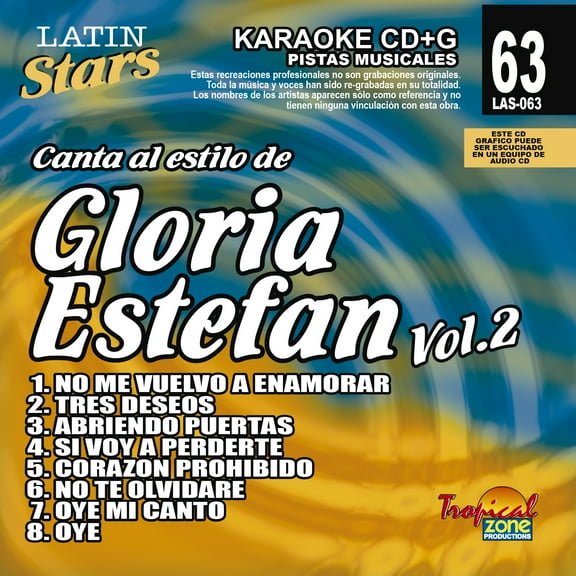 Karaoke Latin Stars 063 Gloria Estefan Vol.2