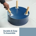 thumbnail image 2 of Tray Top End Table With 3-Storage Bin & Natural Wood Legs, 2 of 18