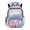 Axolotl with Galaxy Star Pattern, variant on Chririnla Side Pockets School Bag for Travel Elementary, 600D Polyester Multi-Pocket Daypack, Cartoon Capybara & Macaron Pattern