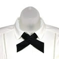 thumbnail image 2 of Solid Black Crossover Tie For Women, 2 of 5