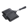 thumbnail image 3 of jifeng Double Sided Frying Pan Pancake Griddle Cookware Cooking Tool Sandwich Maker for Black, 3 of 9
