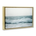 thumbnail image 4 of Stupell Industries Beach Waves Horizon Landscape & Nature Photography Gold Floater Framed Canvas Art Print Wall Art, 25 x 17, 4 of 10