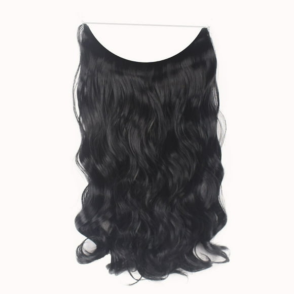 New Fishing Line Chemical Fiber High Temperature Thread Connection Hair Piece - Fashion Thick Clip in Hair Extensions Straight Curls Full Head Hairpiece Clip , Easter Makeup Wig, Mother'S Day Gifts
