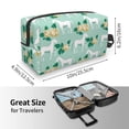 thumbnail image 4 of Goofa Horse And Flower Printed Toiletry Bag with Handle,Large Capacity Travel Makeup Cosmetic Bag for Women, Carry on Airport Airline Compliant Bag, 4 of 9