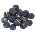 thumbnail image 1 of 25Pcs Rune Stone Set Crystal, Crystal Stone Engraved with Gold Letters  for Praying Wealth  Luck Home Decor Yoga Meditation Board Games and Handicrafts, 1 of 7