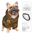 thumbnail image 3 of Haiem Autumn Leaves Owl Squirrel for Winter Dog Hoodie Sweatshirts with Pockets Warm Dog Clothes for Small Dogs Chihuahua-Small, 3 of 7