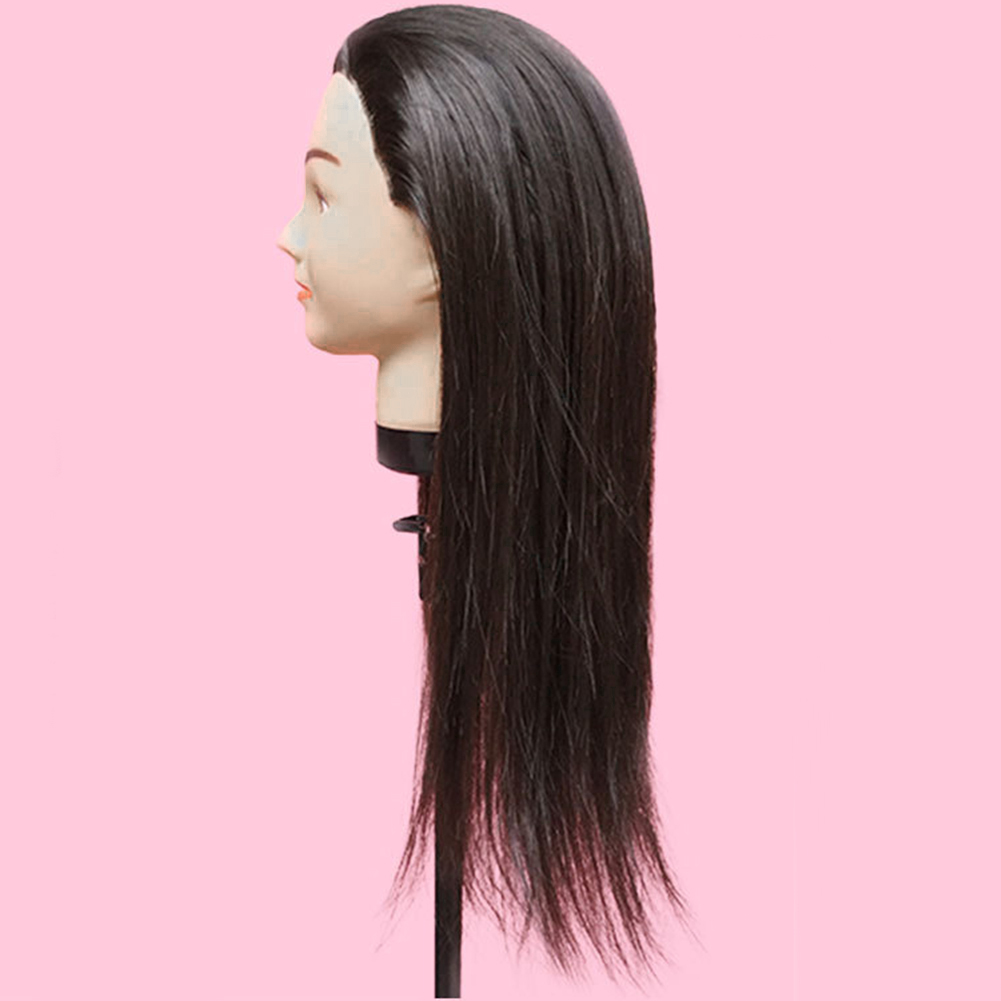 Happydeer Practice Training Head Human Long Hair Model Hairdressing Mannequin Doll