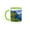 Green/White, variant on 3drose, Coast Near Gasadalur. Island Vagar, Faroe Islands. Denmark, 11oz Two-tone Black Mug