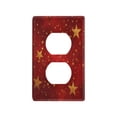 thumbnail image 3 of IAUYY Retardant PC Material Duplex Outlets Switch Plate Covers Easy DIY Installation with Screws Light Switch Cover Plate A Textured Red Background, 3 of 9