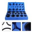 thumbnail image 2 of EeaseCA 419 Pcs Kit d'Assortiment d'Anneaux en Caoutchouc Joint Électrique pour Joint d'Isolation Joints de Rondelle Climatisation Automobile Bateau et RV avec Boîte Bleue (Noir), 2 of 9