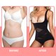 thumbnail image 5 of Qarigey Tela moldeadora transpirable para mayor comodidad y soporte Body moldeador Body Mujer Ropa interior Negro M, 5 of 6
