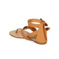 thumbnail image 3 of New Women Glaze Katy-4 Nubuck Criss Cross Ankle Buckle Gladiator Thong Sandal, 3 of 5