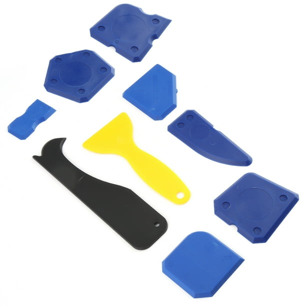 Removedor de sellador, 9 piezas/juego de removedor de sellador de silicona, herramienta para calafateo, raspador de vidrio, artesanía excepcional