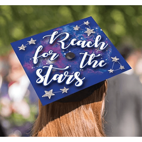 AMSCAN - Graduation Cap Decorating Kit, "Reach For The Stars"