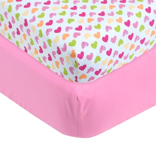 Garanimals Cotton Crib Sheets, Set of 2