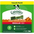 thumbnail image 2 of Greenies Sweet Potato Flavor Adult Natural Dental Dog Treats Regular Size, 36 oz Pack (36 Count), 2 of 14
