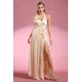 thumbnail image 1 of Vestido Bellabarnetten Davina Halter sin mangas con aberturas florales, 1 of 6
