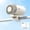 White, variant on Clip On Fan with Digital Display, Rechargeable Portable Mini Fan, USB-C, Ice Pack, for Car Office Travel Outdoor