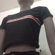 thumbnail image 5 of Camisetas de verano europeas y americanas, camisetas recortadas Y2k para mujer, camisetas de manga corta de estilo urbano, tops casuales, camisetas Harajuku, 5 of 5