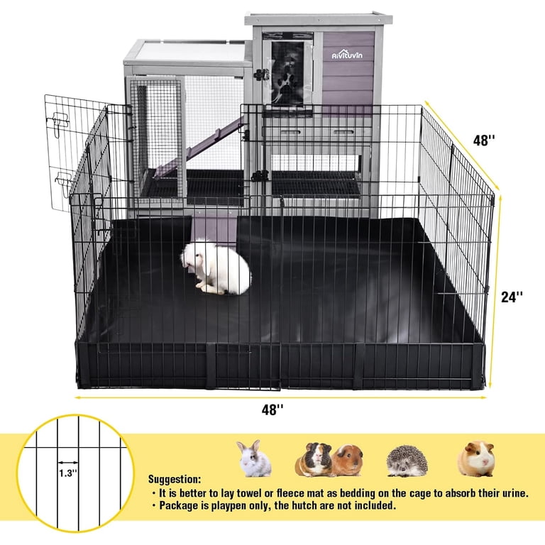 Aivituvin Pet Playpen Extension with Waterproof Mat photo 5